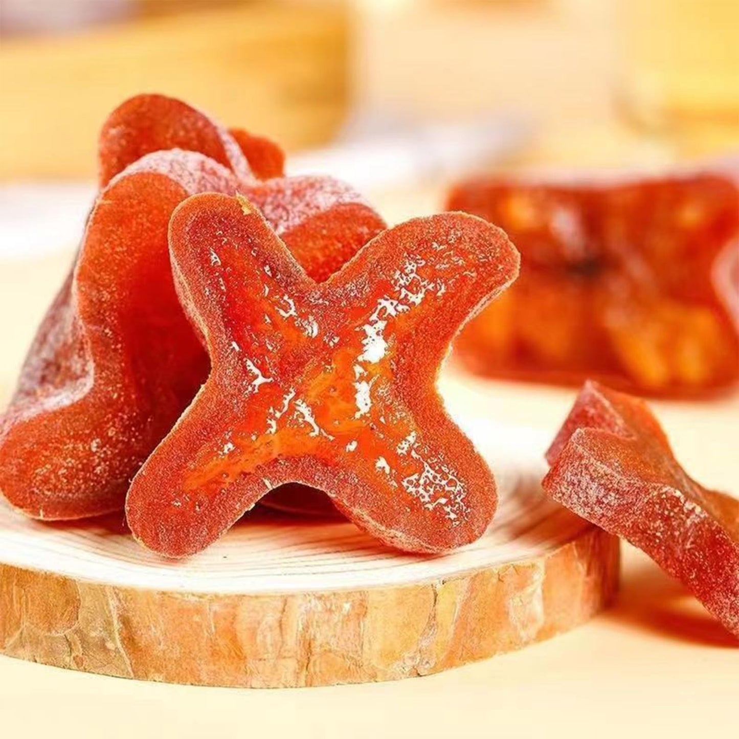 Dried Persimmons, Persimmon, Persimmons Fruit Fresh, Dried Persimmon No Sugar Added, Dehydrated Unsweetened Driedfruit For Snack