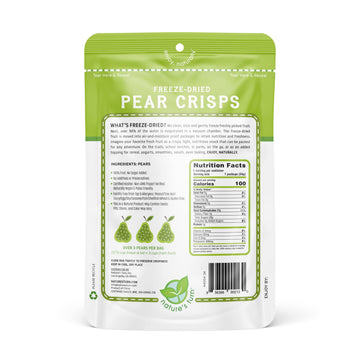 Natures Turn Freeze-Dried Fruit Snacks, Pear Crisps, Pack Of 2 (1.2 Oz Each)