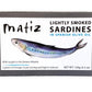 Matiz Sardines Lightly Smoked, 4.2 oz, Imported from Spain, 5 Pack
