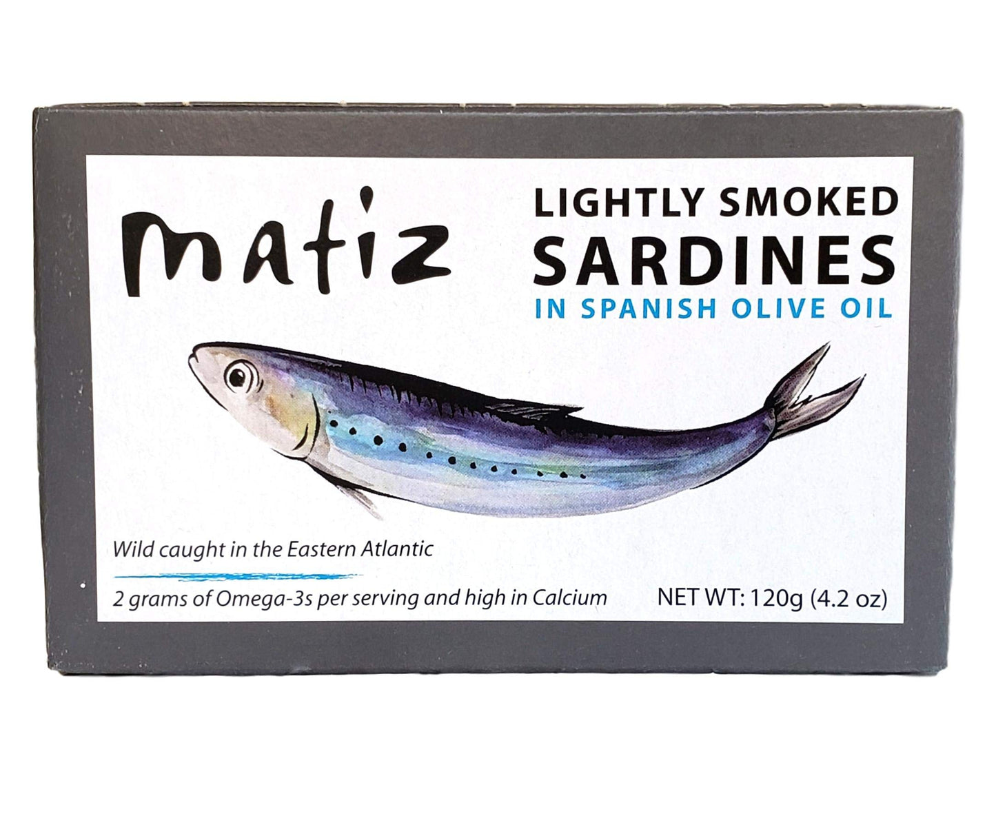 Matiz Sardines Lightly Smoked, 4.2 oz, Imported from Spain, 5 Pack