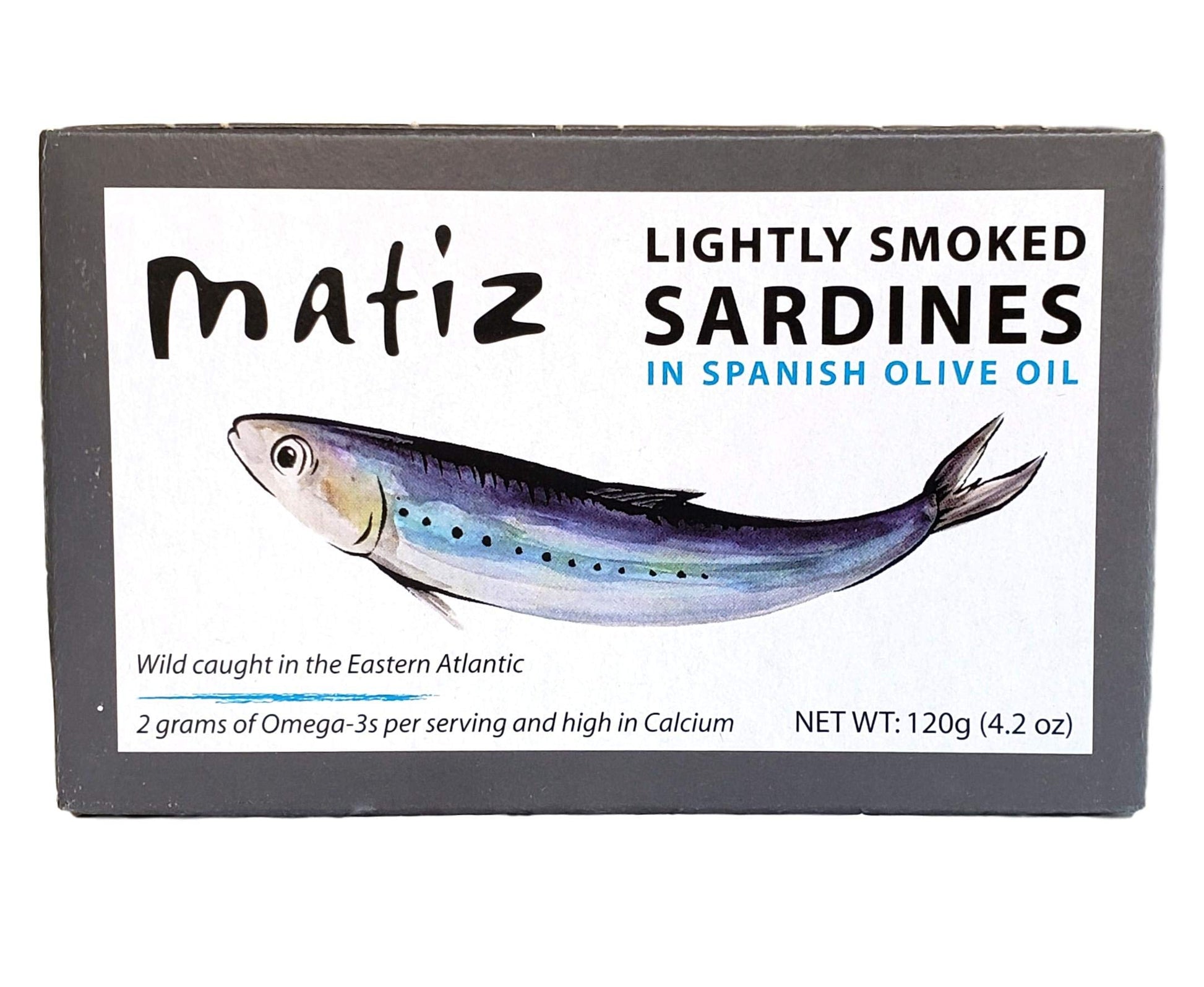Matiz Sardines Lightly Smoked, 4.2 oz, Imported from Spain, 5 Pack