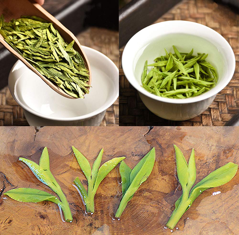 Luxtea Chinese Famous Tea, Grade AA, Xi Hu Long Jing, 8 Ounce (Pack of 1)