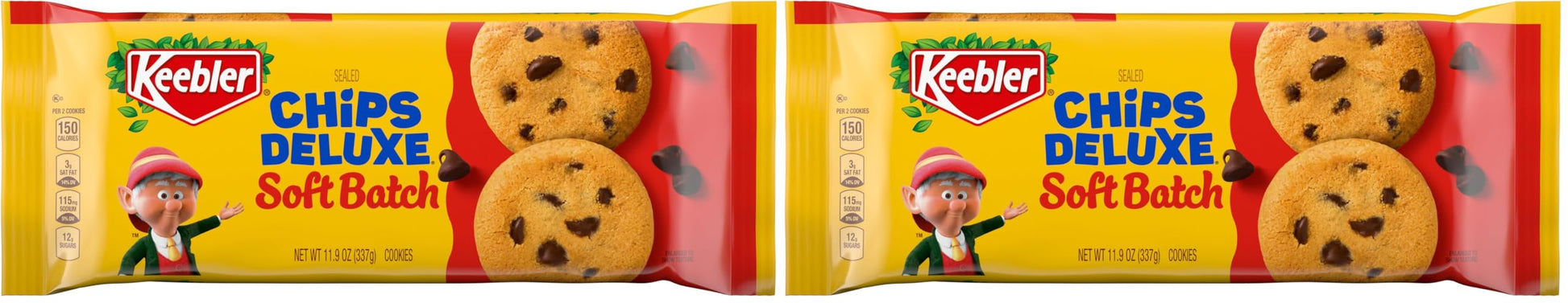 Keebler Soft Batch Chocolate Chip Cookies, 11.9 oz (Pack of 2)