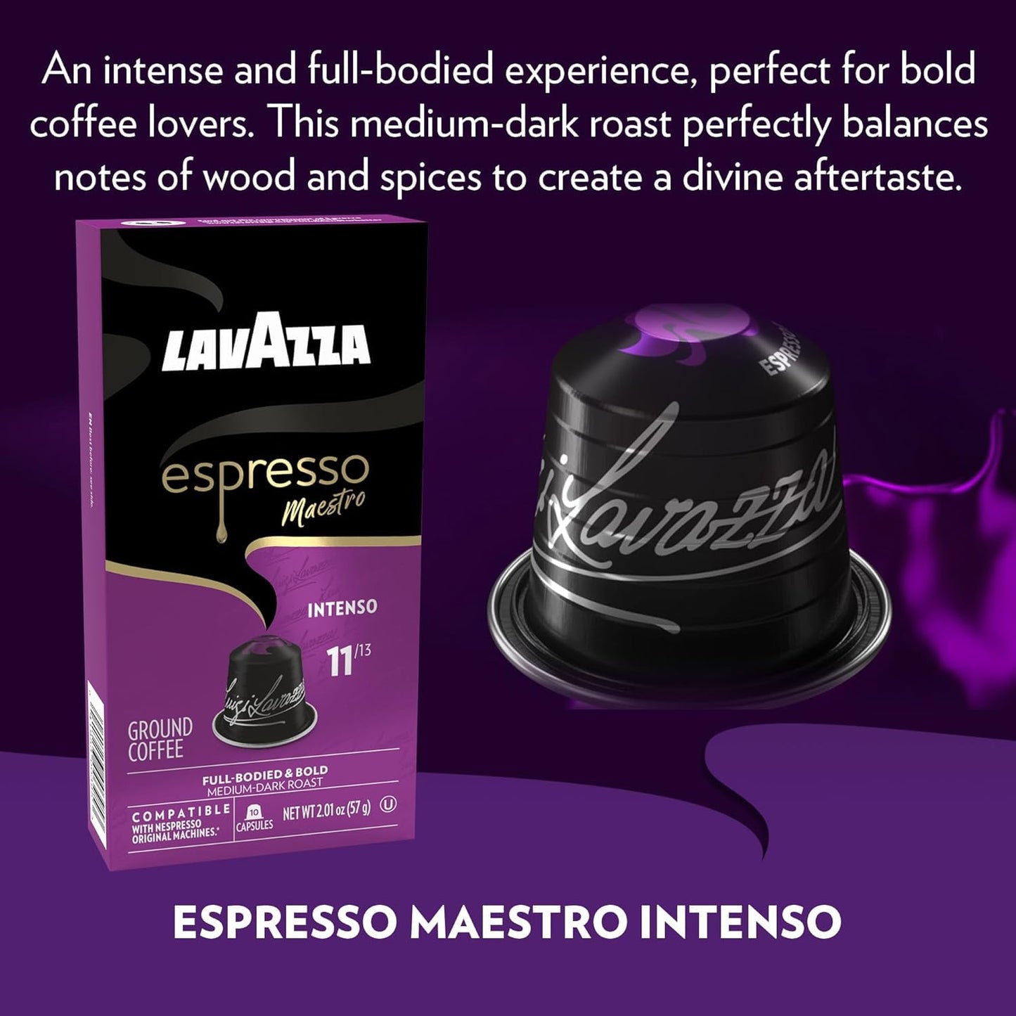 Lavazza Espresso compact pieces for Nespresso Original Machines, Variety Pack, 10 Count (Pack of 6)