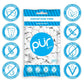 Pur Gum Peppermint Gum 60 Piece (12X80 Grams)
