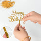 Chewarelly 12 Pack Multi Styles Birthday Cake Topper Set, Acrylic Cake Bunting Decor Birthday Cake Picks Party Decorations Suppl