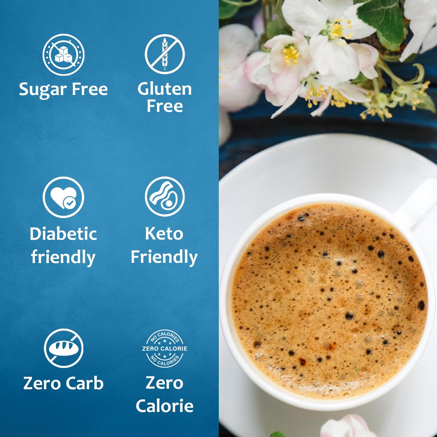 Syruvia Sugar-Free French Vanilla Syrup - 25.4 Fl Oz. Premium Coffee Flavoring Syrup. 0 Calories, Kosher, And Gluten-Free. Perfe
