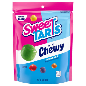 Sweetarts Mini Chewy, Candy, Mixed Fruit, 12 Oz