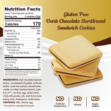 Choczero Chocolate Cookies, Dark Chocolate Jolies, Gluten Free, No Added Sugar, 20 Crispy Chocolate Filled Keto Cookies Per Box,