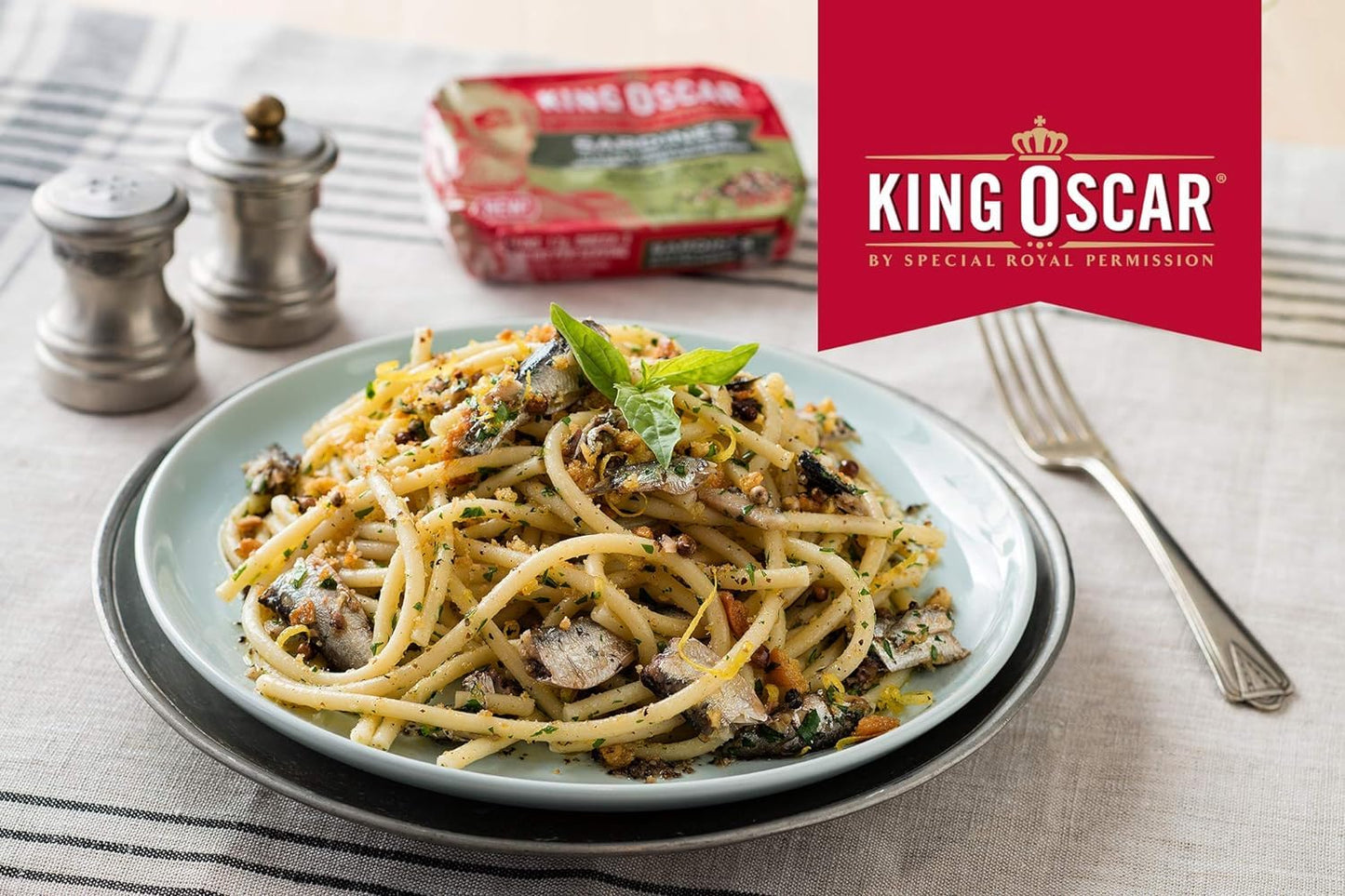 King Oscar Brisling Sardines In Extra Virgin Olive Oil, Spicy Cracked Pepper, 3.75-Ounce Cans (Pack Of 12)