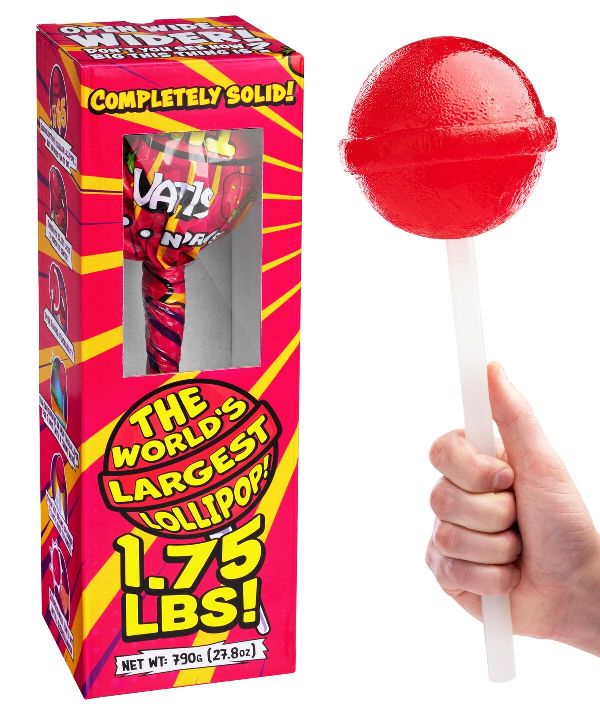 VAT19 Giant Lollipop - 1.75lbs of Solid Candy, Perfect for Parties and Gifts