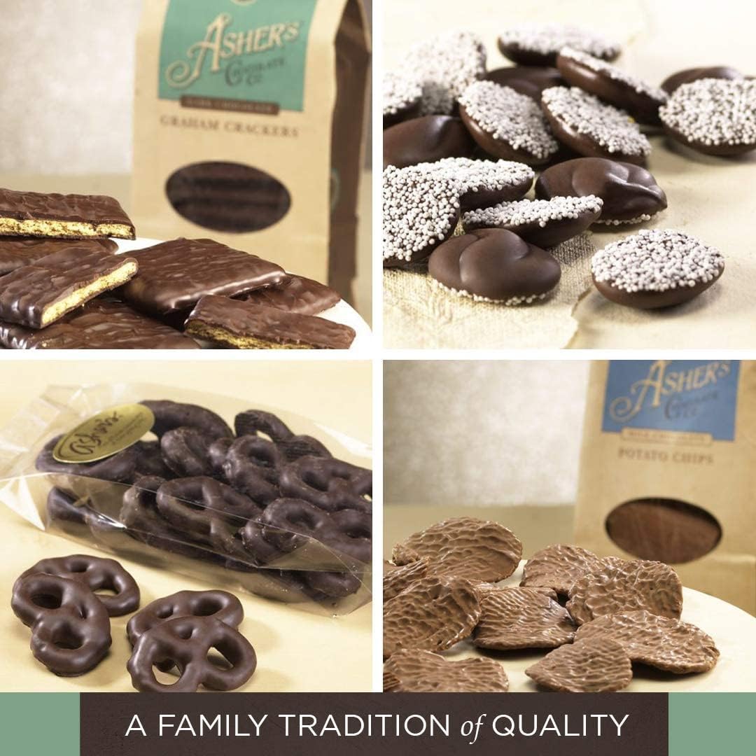 Asher'S Chocolates Sugar Free Chocolate Caramels, Individually Wrapped, 10 Creamy Pieces Of Caramel In Decorative Boxes, Diabeti