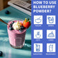 Blueberry Powder, 6.7Oz Freeze Dried Blueberry Pow Der, Freeze Dried Fruit Powder, No Sugar & Additives, Great For Oatmeal, Cere