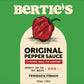 Berties Original Pepper Sauce - Trinidad Moruga & Scotch Bonnet Peppers - 26 Oz (750ml) - Great Flavor and Heat