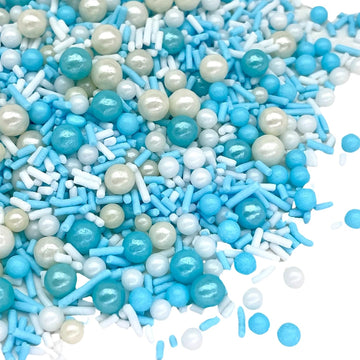Manvscakes | Sprinkles | 4 oz | Cake sprinkles | Cupcake sprinkles | Baking | Sprinkle mix | Edible sprinkle (Baby blue)