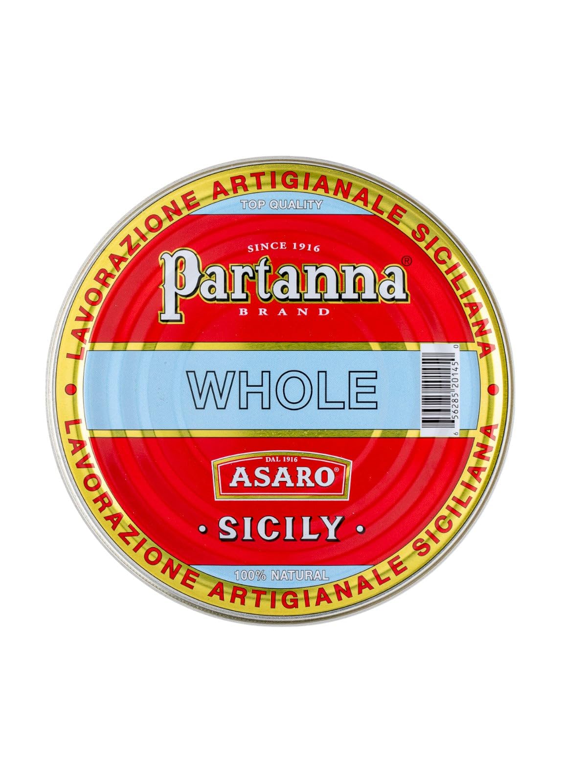 Partanna Whole Castelvetrano Olives - Authentic Sicilian - 5.5 LB Can - Premium Handpicked Imported Olives