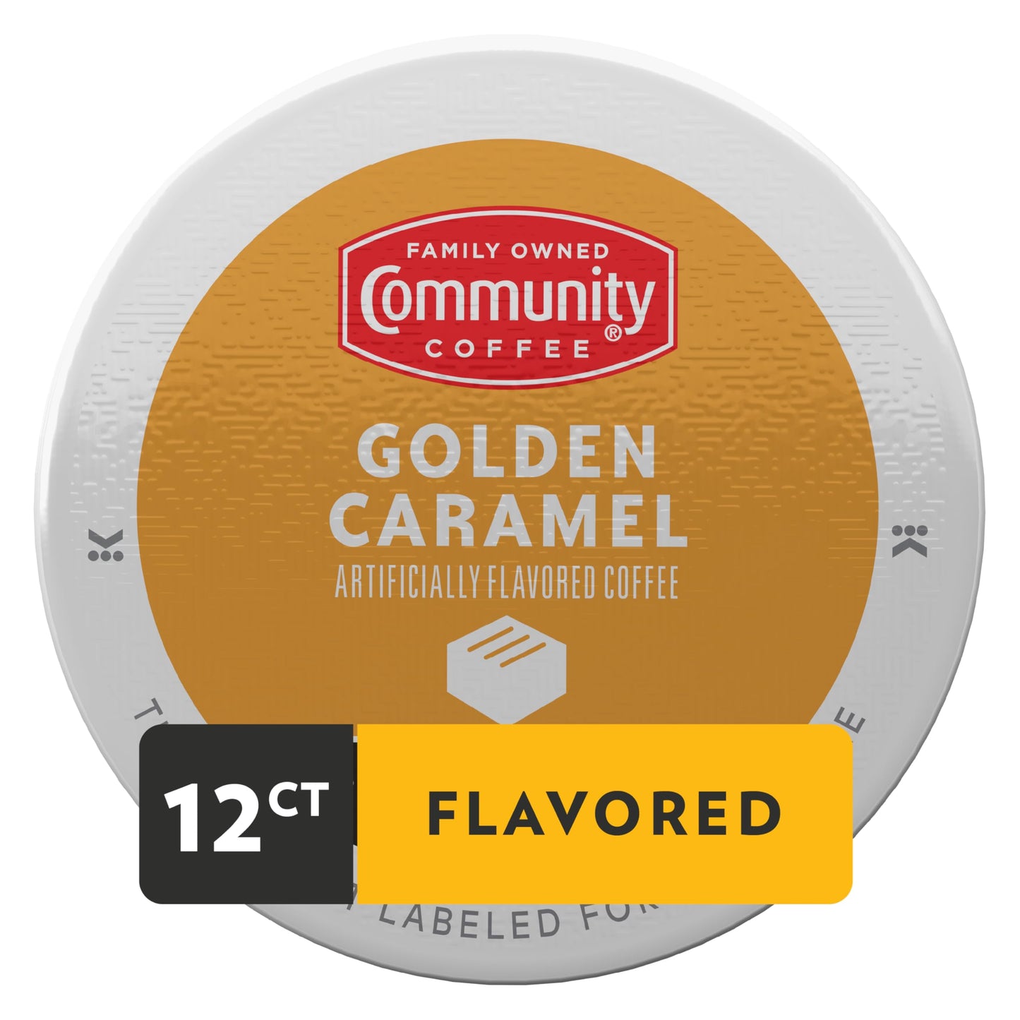 Community Coffee Caramel Cookie Butter Flavored Medium Roast K-Cup Coffee Pods, 12 Count