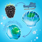 Amos 4D Mermaid Gummy Candy, Blue Raspberry, 9oz Individually Wrapped Mini Packs, Soft Jelly-Filled Seashell