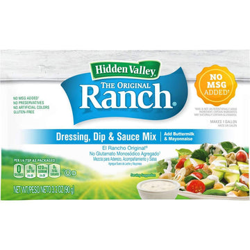Hidden Valley, Original Buttermilk Ranch, No Msg, Gluten-Free, Dry Mix, 1 Gallon (12 Count)