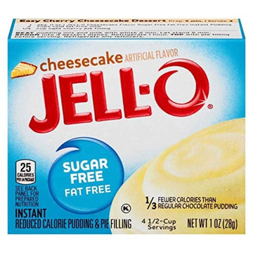 Jell-O Cheesecake Sugar Free Pudding & Pie Filling (3-Pack)