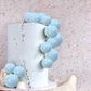 Rssta i Mini Balloon Cake Topper Set, 30 PCS Foam and Pearl Balls, Blue, Model XM237-blue, Ideal for Baby Shower and Birthday Party Decorations