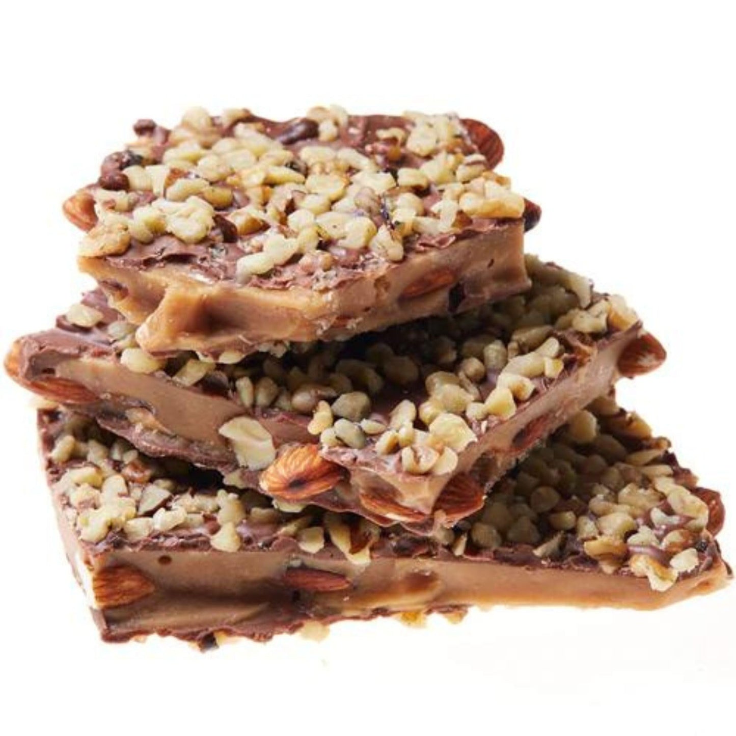 Toffee To Go Milk Chocolate Almond Toffee 1 Lb Signature Green Gift Box | Hand Crafted | Gluten Free | Kosher Certified | No Add