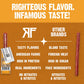 Righteous Felon Meat Sticks Minis | 100% Pork Sticks | Gluten Free Meat Sticks | Low Sugar & High Protein Pork Sticks | Healthy Snacks For Kids & Mature-Themeds | Jerky Gifts For Men | Street Taco, 24 Ct