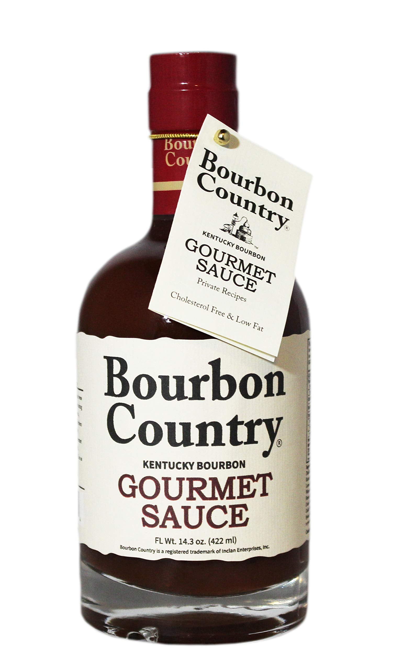 Bourbon Country Gourmet Sauce Marinade & Cooking Sauce 14.3 Oz. - Perfect for Fish & Steak, Nappe Consistency