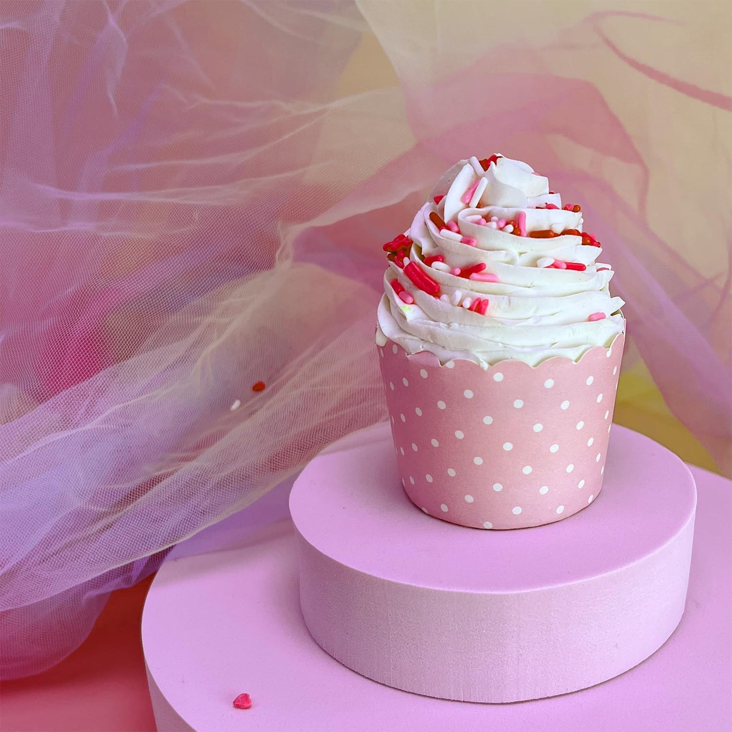 Miss Doozy Valentines Sprinkles for Baking - 3.53oz White Red Pink Jimmies and Heart Sprinkles for Cake Decorating