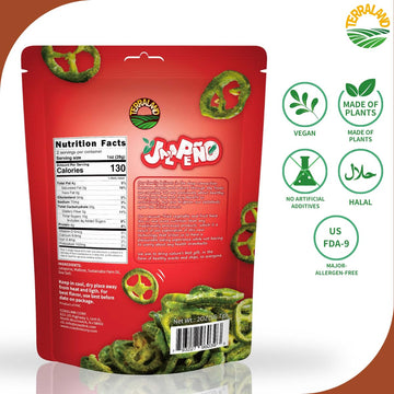 Terraland Jalapeo Crispy Chips -Sea Salt, Crispy & Crunch, Vegan, Idea For Snacking Or Pairing With Sandwiches And Dips 2Oz Bag