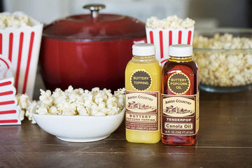 Amish Country Popcorn | Buttery Popcorn Toppings | 2 Pack - 1 Buttery Topping & 1 Canola Oil | Old Fashioned, Non-Gmo And Gluten Free