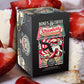 Bones Coffee Company Strawberry Cheesecake Flavored Coffee Pods, Low Acid Medium Roast Single-Serve Bones Cups, Compatible With 1.0 & 2.0 K-Cups Malt-Inspired Coffee Maker, 12 Count