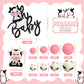 Pinkunn 13 Pcs Cow Baby Cake Topper Farm Cake Decor Cow Cake Decorations With Cow Miniature Figurines Animal Birthday Party For