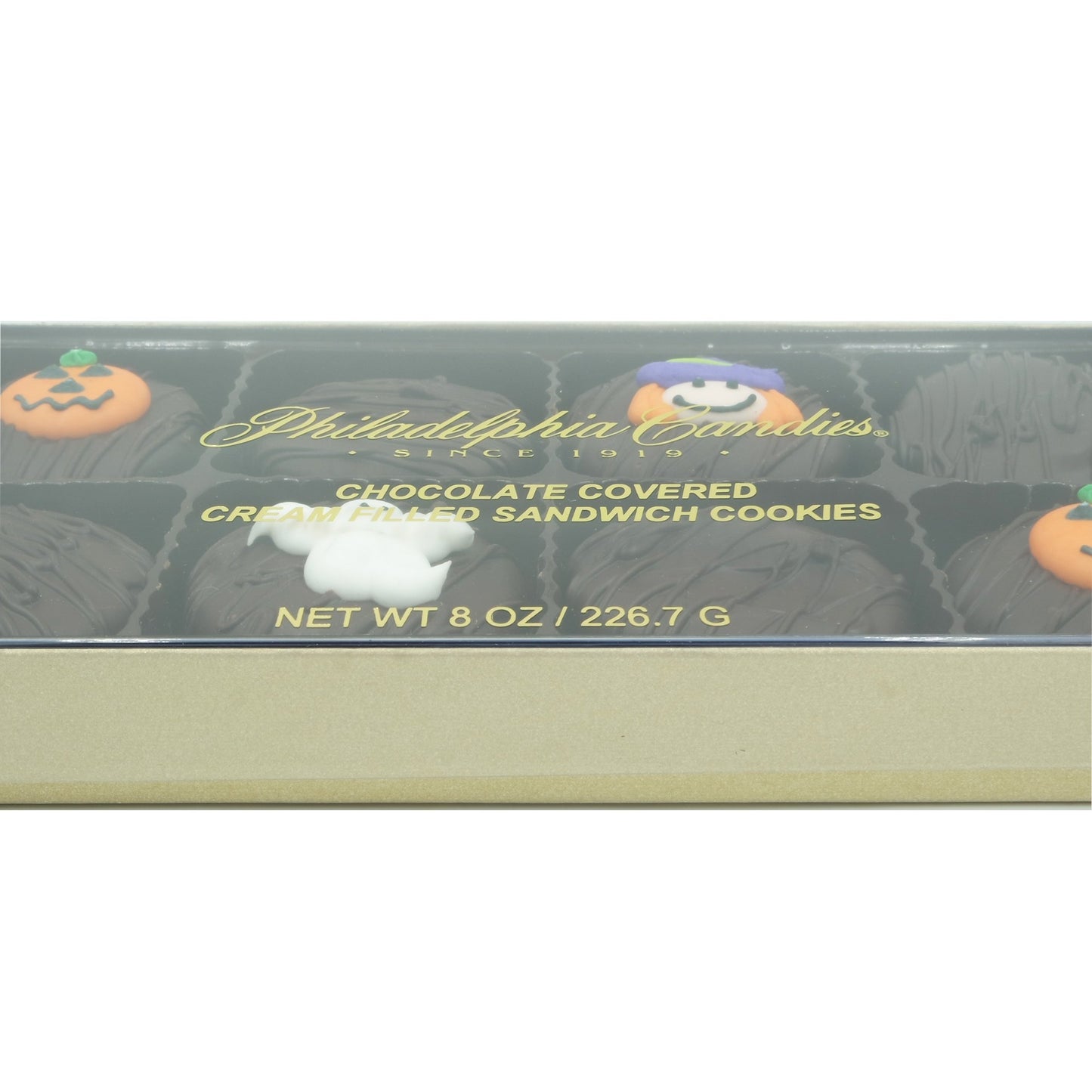 Philadelphia Candies Dark Chocolate Covered OREO Cookies Halloween Assortment 8 Ounce