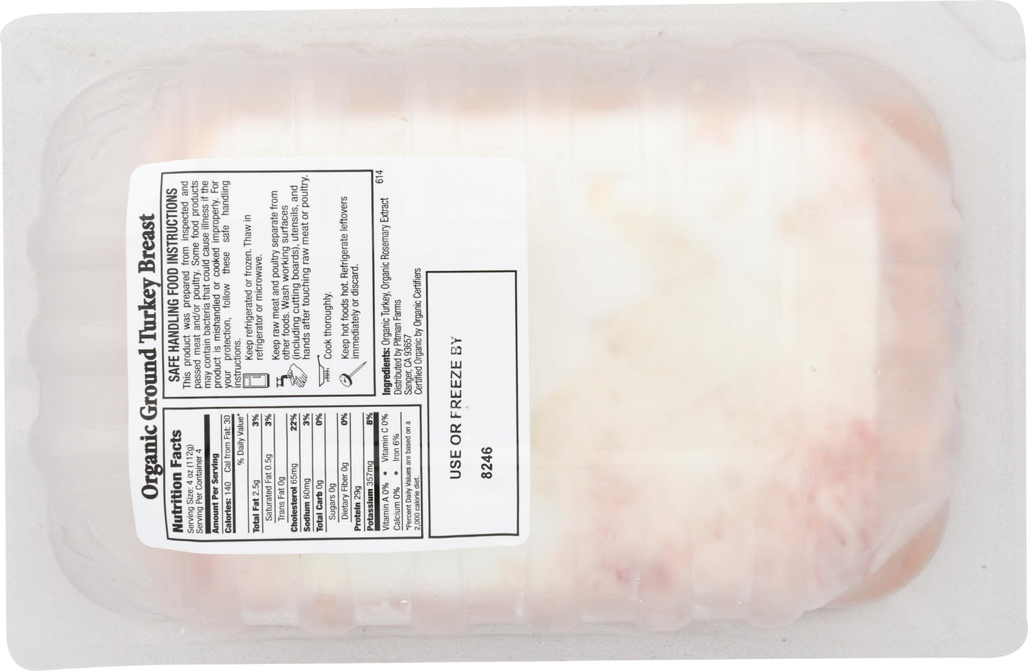 MaryS Turkey Organic Ground Turkey Breast, 16 Oz