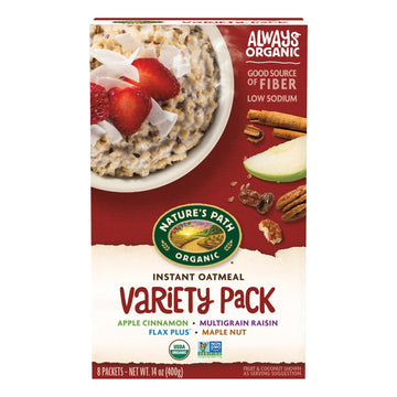 Nature's Path Organic Variety Pack Instant Oatmeal, 14 oz (Pack of 1), Non-GMO