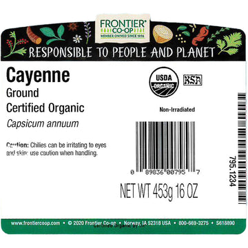 Frontier Co-op Cayenne Pepper, 16 Ounce, 1 Pound (Pack of 1)