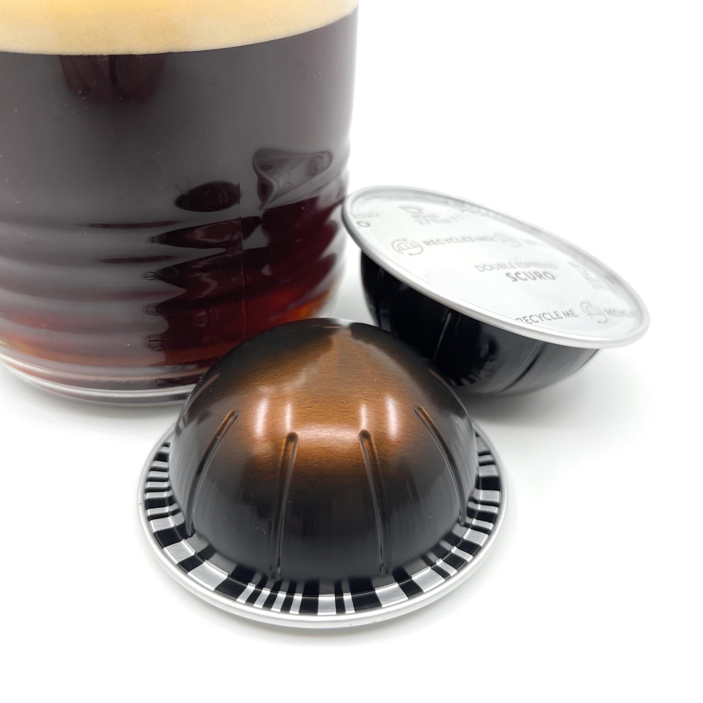 Generic Double Espresso Scuro Coffee compact pieces, 10 Count, Brews 80ml, Premium Coffee Pods