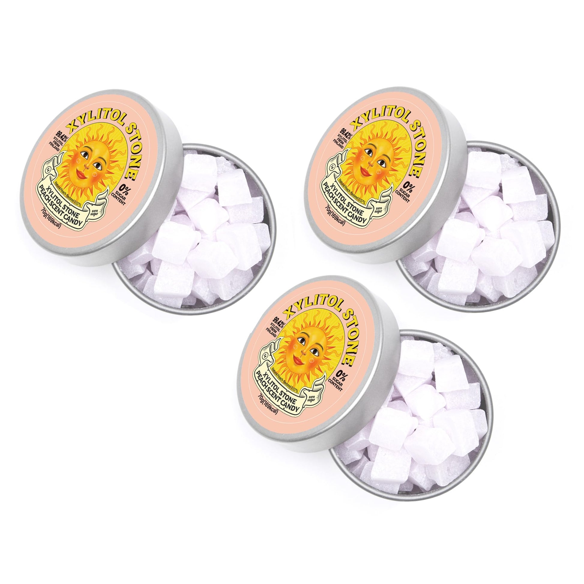 Xylitol Stone | Delicious Sugar-Free Candy | 100% Finnish Xylitol Mints | For Those Seeking Health-Conscious Snacks | Refreshing