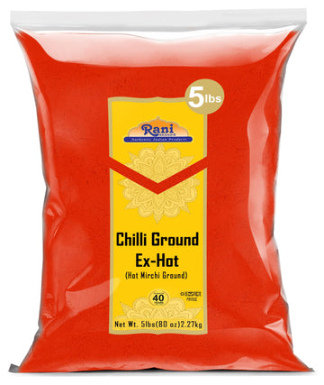 Rani Extra Hot Chilli Powder Indian Spice 80oz (5lbs) 2.27kg Bulk ~ All Natural | No Color added | Gluten Friendly | Vegan | NON
