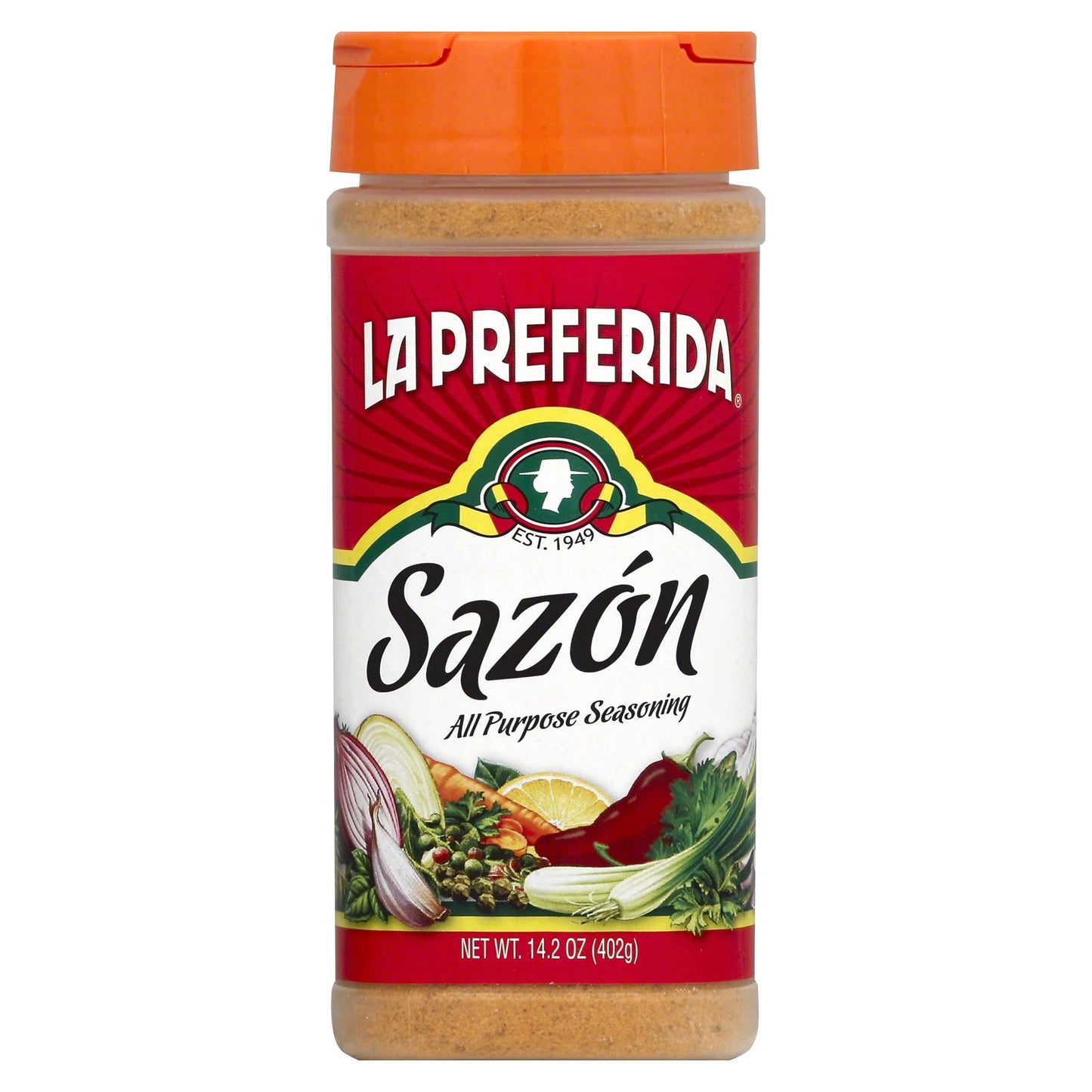 LA PREFERIDA Sazón Seasoning - All-Purpose Mexican Spice Blend, Vegan, 8 oz