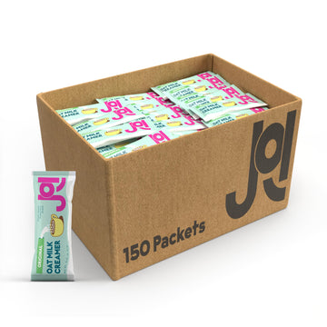 Instant Oat Milk Creamer Case by JOI - 150 Single Servings - Vegan, Kosher, Shelf-Stable, and Gluten-Free - Use for Coffee Cream