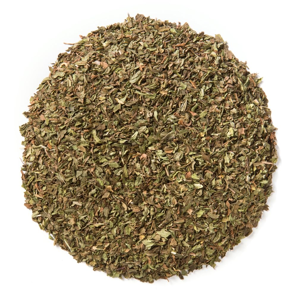 Davidson's Organic Spearmint Leaves - 16 oz Bulk Tea, 1 lb Pack, Caffeine-Free Herbal Tea for Refreshing Flavor and Natural Wellness