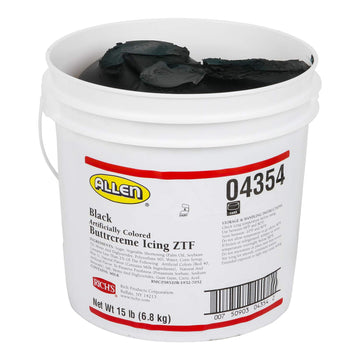 Rich'S Jw Allen Pre-Whipped Icing Ztf, Black, Buttercream, 240 Ounce