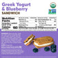 Olyra Greek Yogurt Blueberry Sandwich Breakfast Biscuits, Healthy Snacks for Adults and Kids, Low Sugar, High Fiber, Organic Coo