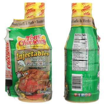 Tony Chacheres Marinade Roasted Garlic & Herb W/ Injector, 17 oz, 2 pk
