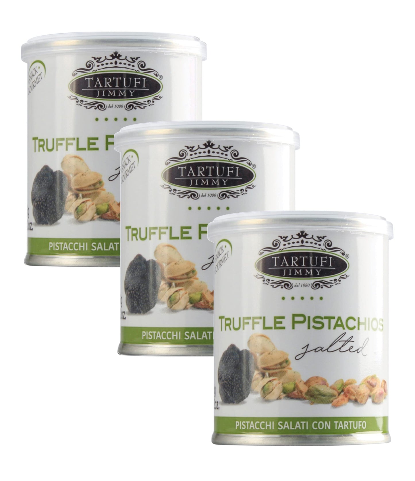 Tartufi Jimmy Truffle Powdered Pistachios Nuts | Aromatic, Oven Baked Pistachios | Crunchy, Healthy Snack, Fresh, Distinctive Ta