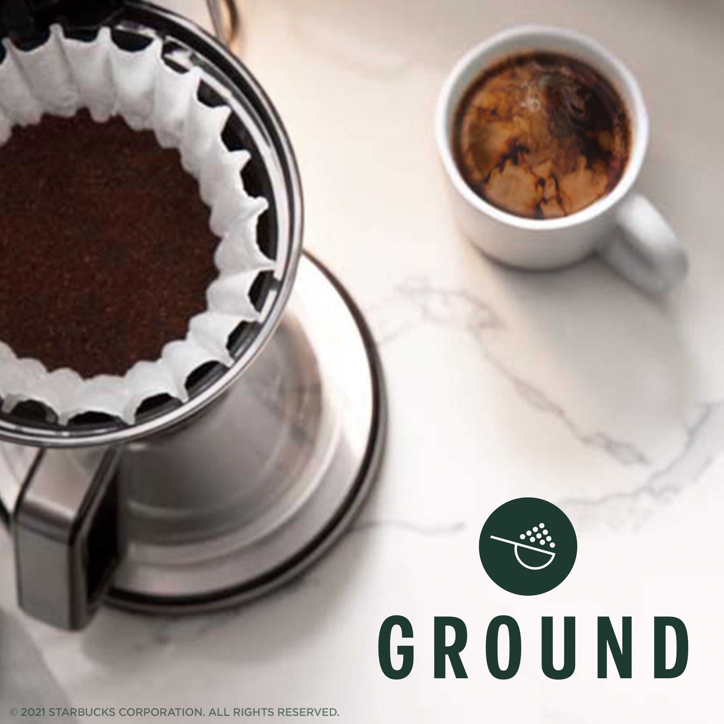Starbucks Ground Coffee, Dark Roast, 100% Arabica, 12 oz Bag