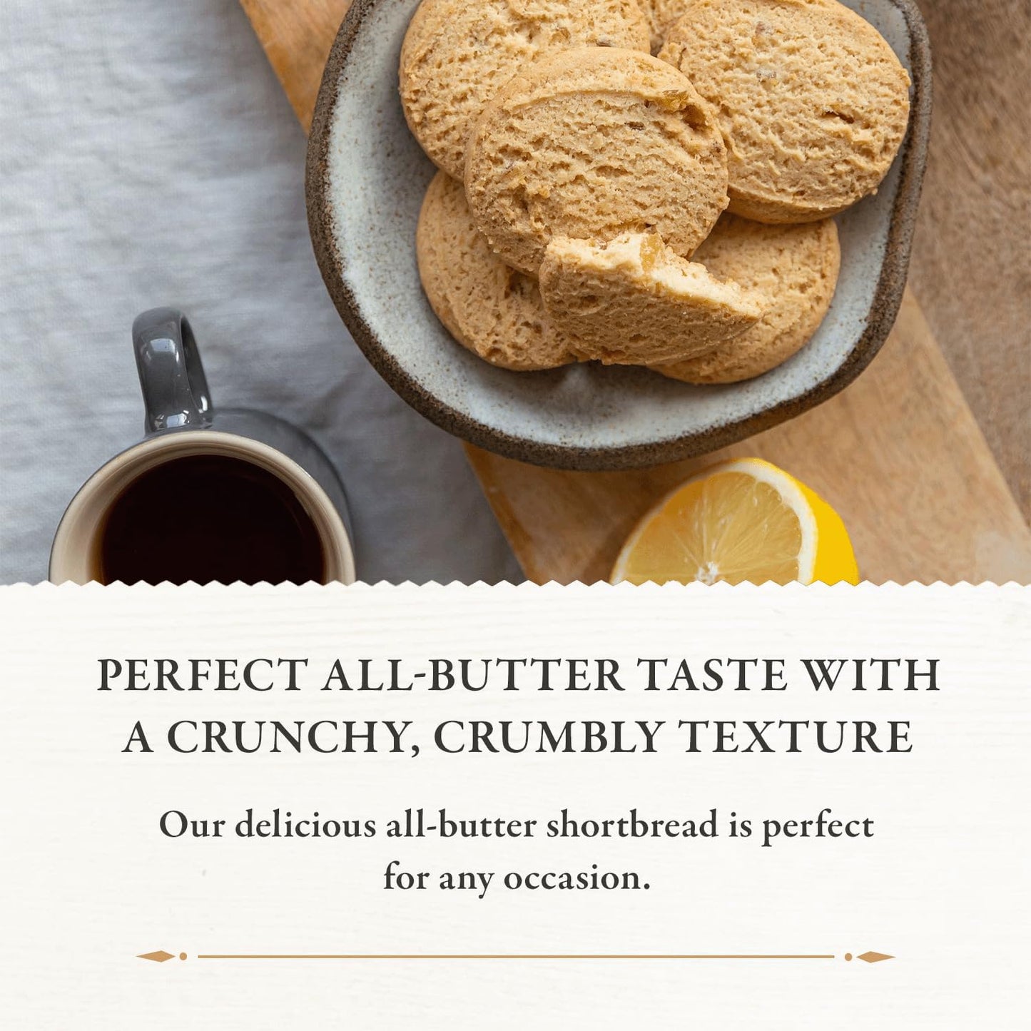 Walker'S Shortbread Gluten Free Ginger & Lemon Cookies, Pure Butter Shortbread Cookies, 29.4 Oz (Pack Of 6)