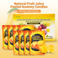 Joyvitas Peelable Gummy Mango Candy - Low Sugar, Individually Wrapped, Pack of 8 (25.4oz) - Perfect for Christmas Gifts and Stocking Stuffers